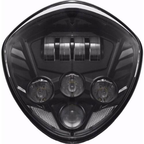LED Cre-e Motorcycle Headlight 60W Black For Victory CRUISERS CROSS MODELS 07-16