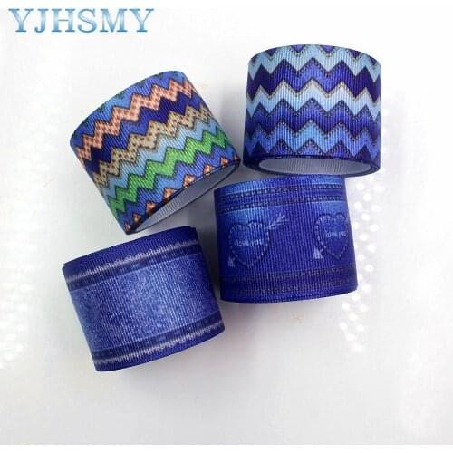 YJHSMY C-17928-641,38 mm 5 Yards cowboy Thermal transfer Printed grosgrain Ribbons,clothing Accessories DIY package Material