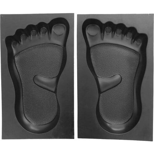 1 Pair Foot Print Stepping Concrete Stone Paving Mold Maker for Lawn Park Garden Beache Path