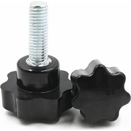 1pcs M12 Plum screws Star bolt Handle bakelite Torx T&TX bolts Mechanical screw Carbon steel 20MM-80MM length