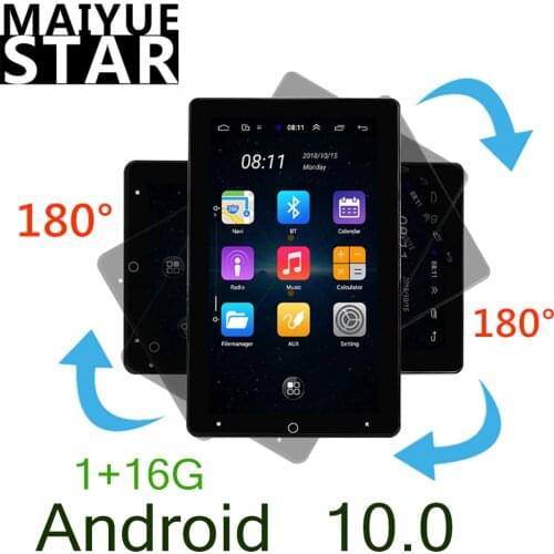 10.1 2 DIN Car Radio Android 10.0 Universal Car Player 4K HD 180 Rotating Screen Car GPS Navigation Bluetooth Multimedia Player