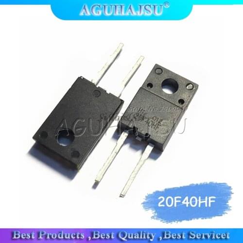 10pcs 20F40HF Fast recovery diode 20A 400V TO-220F two feet