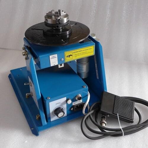 Shipment From Russia 220V BY-10 Mini Welding Positioner Turntable Table 3 Jaw Lathe Chuck K01-63 Pipe Semi-Automatic