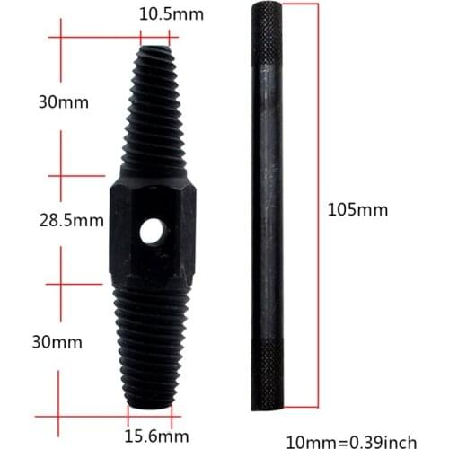 3pcs 1/2 Inch 3/4 Inch Wire Screw Extractor Broken Water Pipe Thread Repair Tap Set Remover Tools