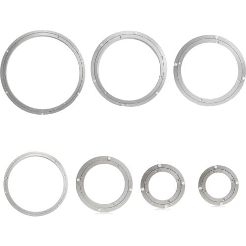 Aluminium Rotating Turntable Bearing Swivel Plate 12 Inch Silver