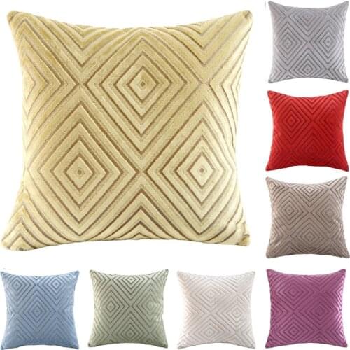 Geometric Velvet Cushion Cover Pillow case Plush PillowCase Nordic Home Decor Sofa Throw Pillows Room Pillow Cover Decorative