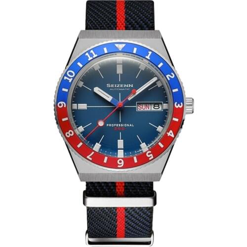MERKUR Mens Diver Watches Men Automatic Watch Military Mechanical Wristwatch Luminous 200M Waterproof Sapphire Aluminium Bezel