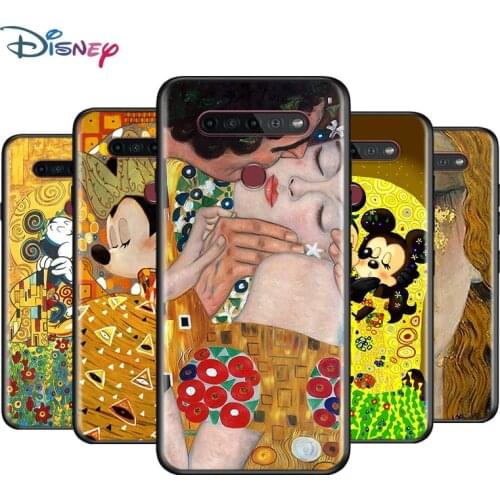 Black Soft Kiss by Gustav Klimt For LG K92 K62 K52 K42 K31 K22 K71 K61 K51S K41S K30 K20 G8 G8S G8X ThinQ Phone Case