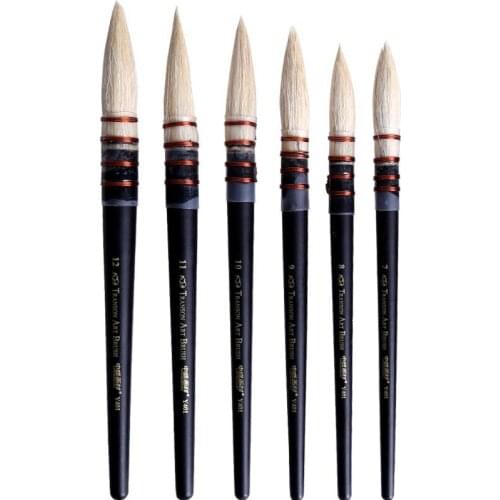 DINGYI STATIONERY Brushes With Wooden Handle