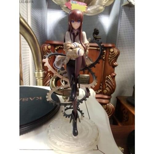 Steins Gate 3 Generation Makise Kurisu Japanese Anime toys PVC Action Figure Collectible Model Toys Desktop ornaments lelakaya