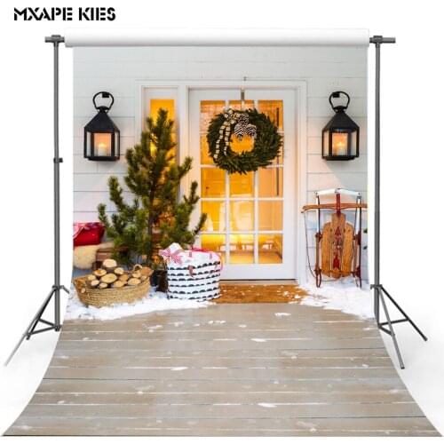 Christmas Tree Fireplace Armchair Interior Portrait Scene Photography Background Photographic Backdrops For Photo Studio