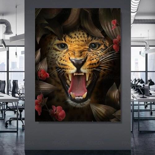 HD Prints Cheetah Canvas Painting Wall Art Wild Animal Pictures 1 Panel Modular Poster Home Decoration For Living Room Framework