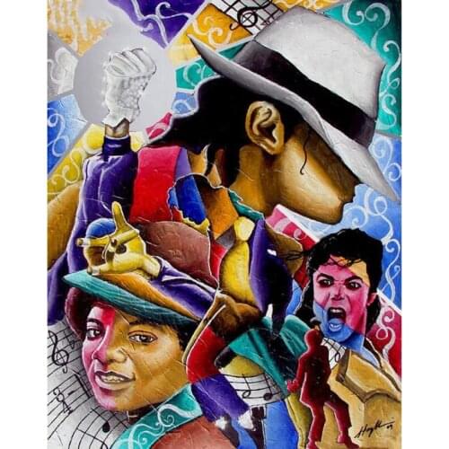 Full Square/Round Drill 5D DIY Diamond Painting Music Michael Jackson Cross Stitch Mosaic Needlework Diamond Embroidery Craft