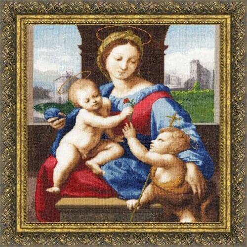 Hot Madonna Aldobrandini after Raphael Santis painting Stitch Cross with 14CT Aida Counted Canva & Free Shipping for Home Decor