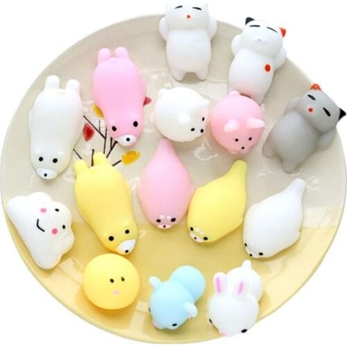 Agrotera Phone Straps Squishy Toy Animals Polar Bear Penis Breast Boob Worm Earless Seal Chicken Duck Totoro Pig Lucky Cat