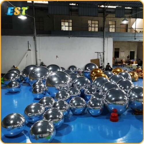 1.5m Diameter Pvc Inflatable Mirror Ball /Decorative Ball Used For Storefront Or Square Advertising Campaign Or Decoration