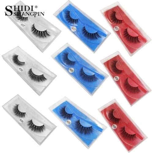 1Pair 3D Mink Eyelashes Long Lasting Mink Lashes Natural Dramatic Volume Eyelashes Makeup Extension Thick Long False Eyelashes