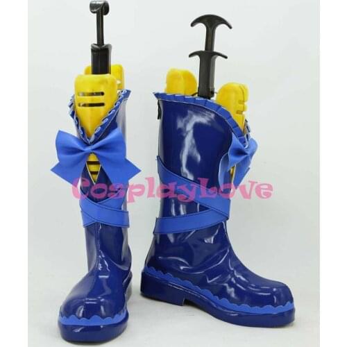 Newest Custom Made Japanese Anime Lovelive! Blue Valentines Maid Sonoda Cosplay Shoes Boots For Halloween Christmas