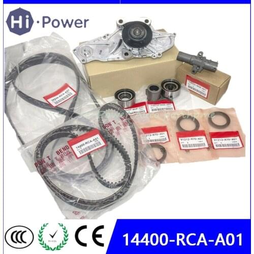 14400-RCA-A01/19200-RDV-J01/91213-R70-A02 New iming Belt Kit + Water Pump for Honda Odyssey Pilot Accord Aacura MDX RL