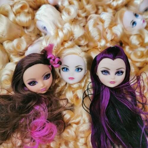 Limited Collection Original Monstering Doll Head with Hair Heads DIY Doll Toy Part Girl Fashion DIY Dressing Toy Head