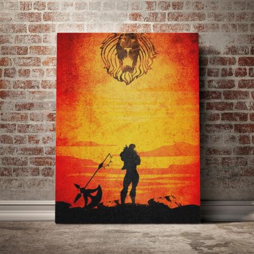 Lions Sin of Pride Escanor Poster Canvas Wall Art Decoration prints for living Kid Children room Home bedroom decor painting