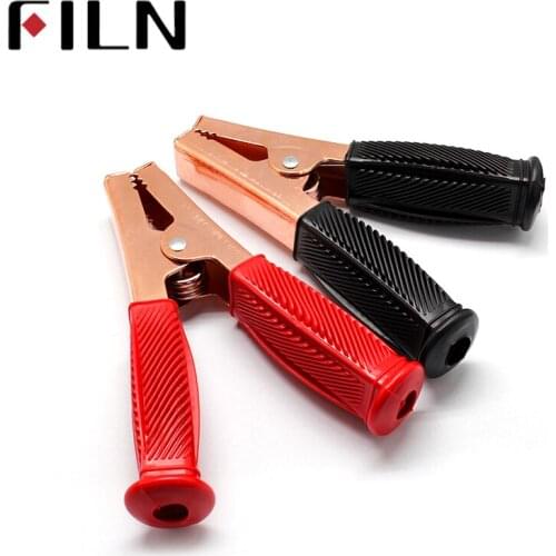 160mm 500A 1.2mm Thickness Golden Plated Power Charging Car Van Battery Clamp Alligator Clamp