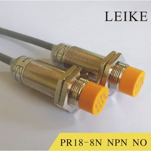 PR18-8N 24V three line waterproof NPN metal proximity proximity switch sensor M18