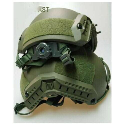 UHMW-PE BALLISTIC IIIA BULLET PROOF HELMET MEDIUM Size and Large size Green
