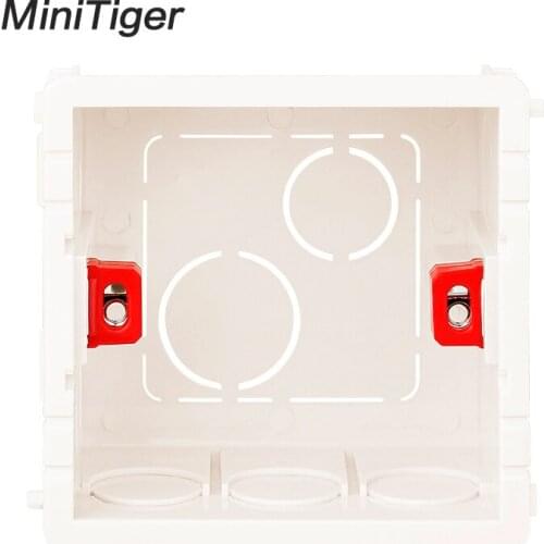 Minitiger Adjustable Mounting Box Internal Cassette 86mm*83mm*50mm For 86 Type Touch Switch and Socket Wiring Back Box
