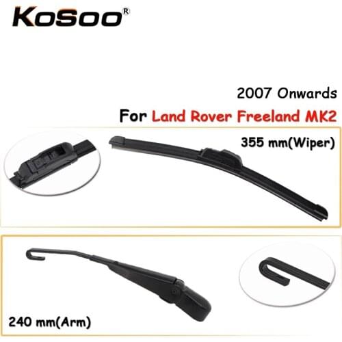 KOSOO Auto Rear Window Windshield Wiper Blades Arm Car Wiper Blade For Land Rover Freeland MK2 ,355mm 2007- ,Car Accessorie