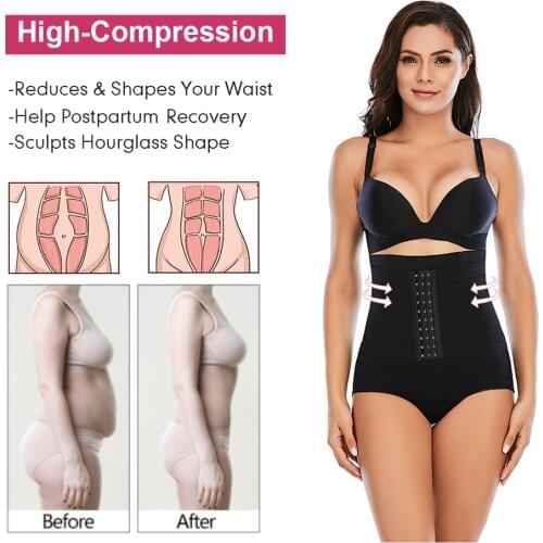 SURE YOU LIKE Double-Layer Slimming Seamless Lace Women Shapewear High Waist Hip Raise Body Shaper Fat Burning Abdomen Pants