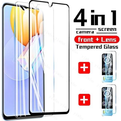 4 In 1 Full Cover Glass for Vivo Y31 Y51 Tempered Glass Flim Protective Screen Protector for Vivo Y72 Y52 Y70 Y50 Y30 Y20 Camear