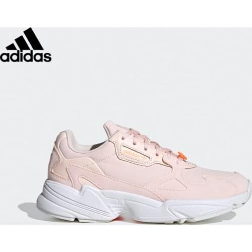 Original Adidas Falcon Women Pink Sport Shoes FW2452 Adidas Sneaker