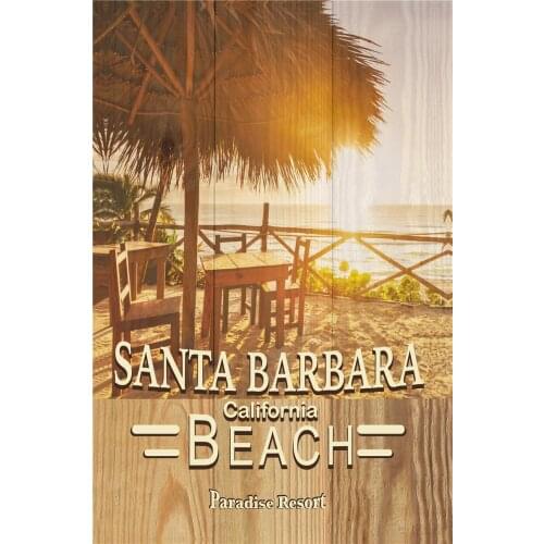 Tin Sign Posters on the Wall Stickers Tourist Attractions Kitchen Decoration Vintage Metal Plate Home Bar Accessories Beach