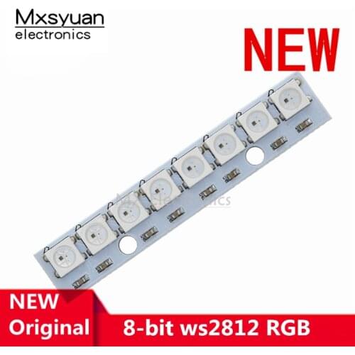 1~10pcs/LOT 8-bit ws2812 5050 RGB 8-bar led with built-in full-color driving color lamp development board