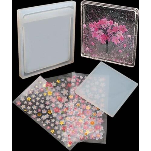 1Pcs/set Sticker Plate Expoxy Resin Silicone Mold Home Decoration Making Resin Craft Handmade Diy Tools