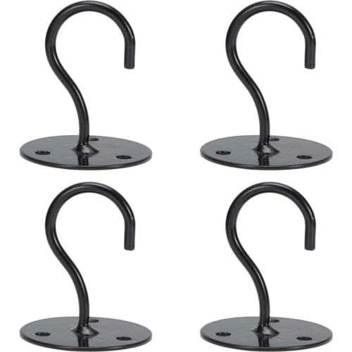 4pcs Metal Ceiling Hook Home Metal Ceiling Hooks Wall Mounted Hooks for Lanterns Flower Pots Wind Chimes