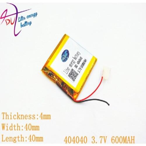 434041 3.7V 404040 lithium-ion polymer battery 650mah vehicle traveling data recorder LED speakers toys