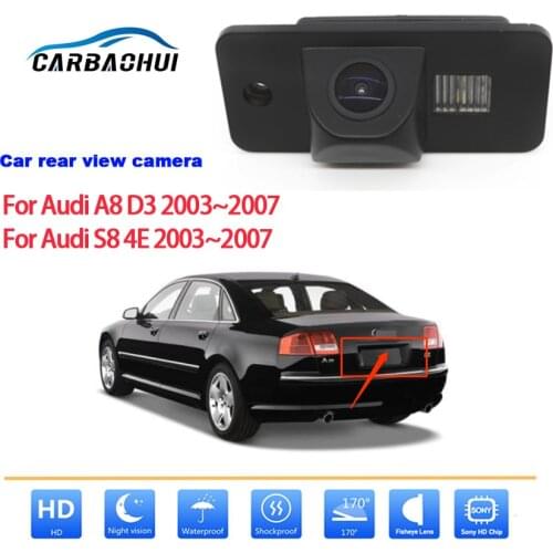 Car Wireless Parking Reversing Camera For Audi A8 D3 S8 4E 2003 2004 2005 2006 2007CCD Full HD Night Vision Rear View Camera