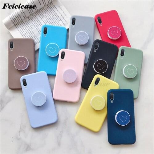 Stand Case For Samsung Galaxy A02 Case Matte Soft Silicone TPU Back Cover For Samsung Galaxy A02 A 02 A022F Phone Holder Cases