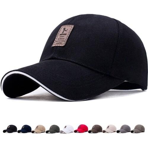 Black Baseball Cap Snapback Caps Casquette Hats Fitted Cotton Casual Gorras Hip Hop Dad Hats for Men Women Unisex Letter Cap