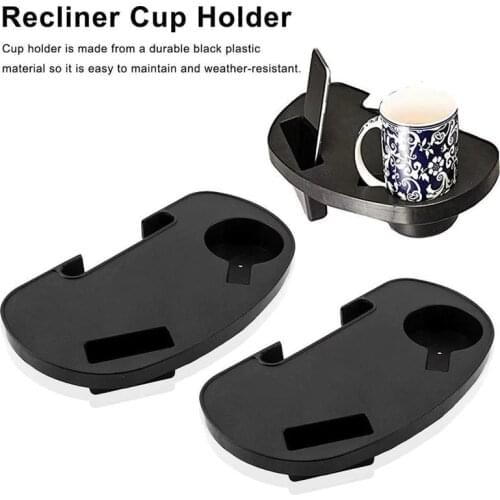 Black Folding Chair Cup Holder Tray Outdoor Garden Trays Beverage Beach Coffee Gravity Tea Recliner Bottle Camping Tool Lou O0S1