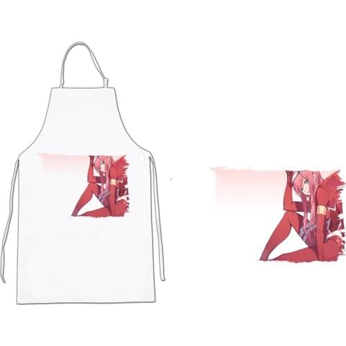 MERCHANDMANIA apron DARLING IN THE FRANXX ZERO TWO home kitchen cooking white polyester fiber custom offer