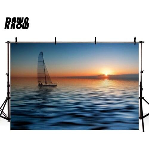 DAWNKNOW Sunset Sea Water Photography Background Seaside Wedding Photographic Backdrops Photo Studio Children Photocall lv2200