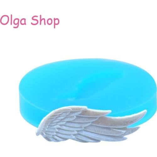 PYL184 28.2mm Angel Wing Flexible Silicone Mold - for Fondant, Sugarcraft, Candy, Jewelry Making, Resin, Clay, Gum Paste