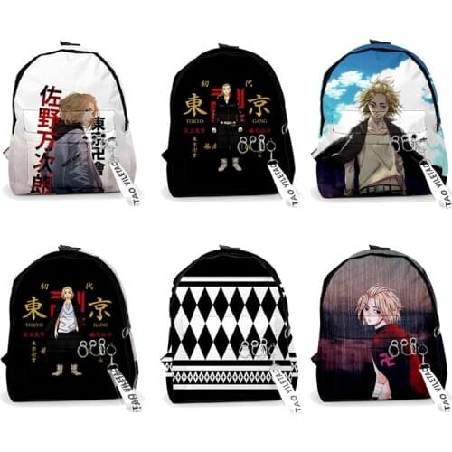 Anime Tokyo Revengers Cosplay Backpack Sano Manjiro Hanagaki Takemichi Canvas Bag Students School Bags Women Men Travel Bag