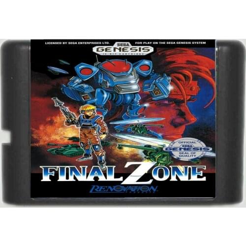 Final Zone 16 bit MD Game Card For 16 bit Sega MegaDrive Genesis game console