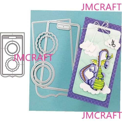 JMCRAFT New Rectangle Border Background #12 Metal Cutting Die For Scrapbooking Practice Hands-on DIY Album Card Handmade Tool