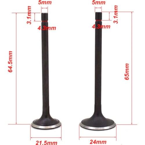 Motorcycle Engine Valve Intake Exhaust Stem Valve Guide Oil Seal for GY6-125 152QMI Go Carts Dirt Bike ATV Scooter Moped TaoTao