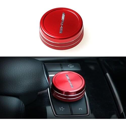 Metal Center Console Multimedia Control Button Knob Trim Cover Decoration For Mercedes Benz A B E GLK GLA CLA GLE ML GL Class